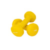 Käsipainot TUNTURI Vinyl Dumbbells 1.5kg, keltainen