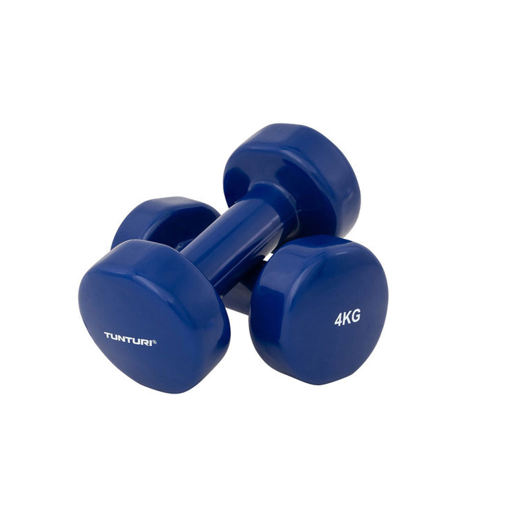 Käsipainot TUNTURI Vinyl Dumbbells 3.0kg, punainen