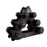 Hantelset med ställ Tunturi Centuri Neoprene Dumbellset 3Prs+Stand