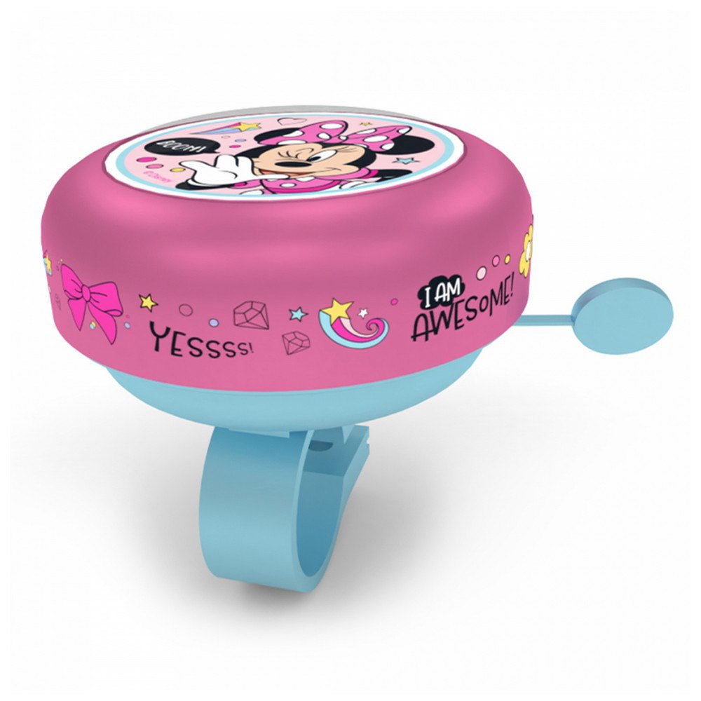 Cykelklocka Minnie, rosa