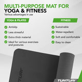 Yogamatta Tunturi Yogamat 8mm, Svart