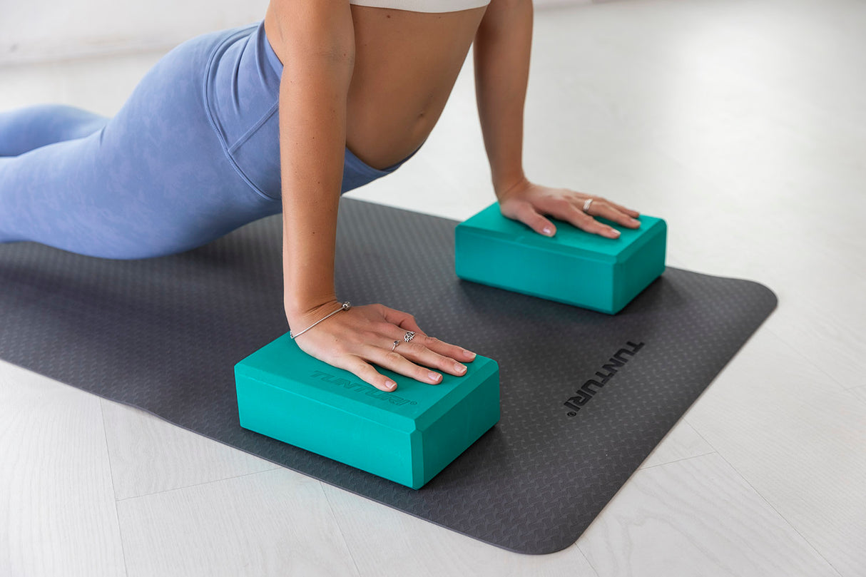 Yogablock TUNTURI Yoga Block, turkos