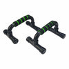 Punnerrusteline TUNTURI Push Up Bar PVC, musta-vihreä