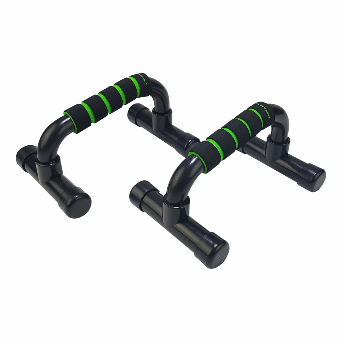 Punnerrusteline TUNTURI Push Up Bar PVC, musta-vihreä