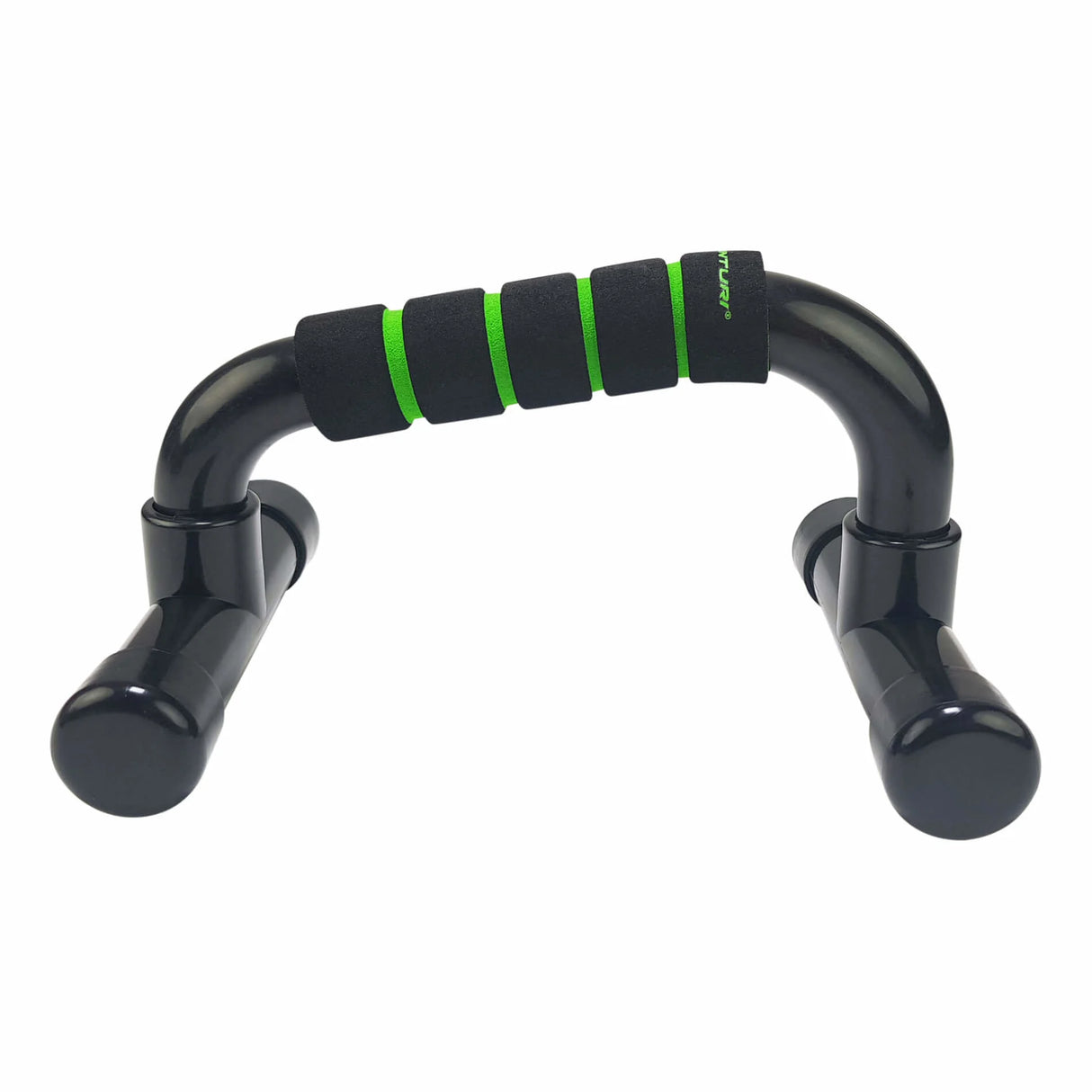 Punnerrusteline TUNTURI Push Up Bar PVC, musta-vihreä