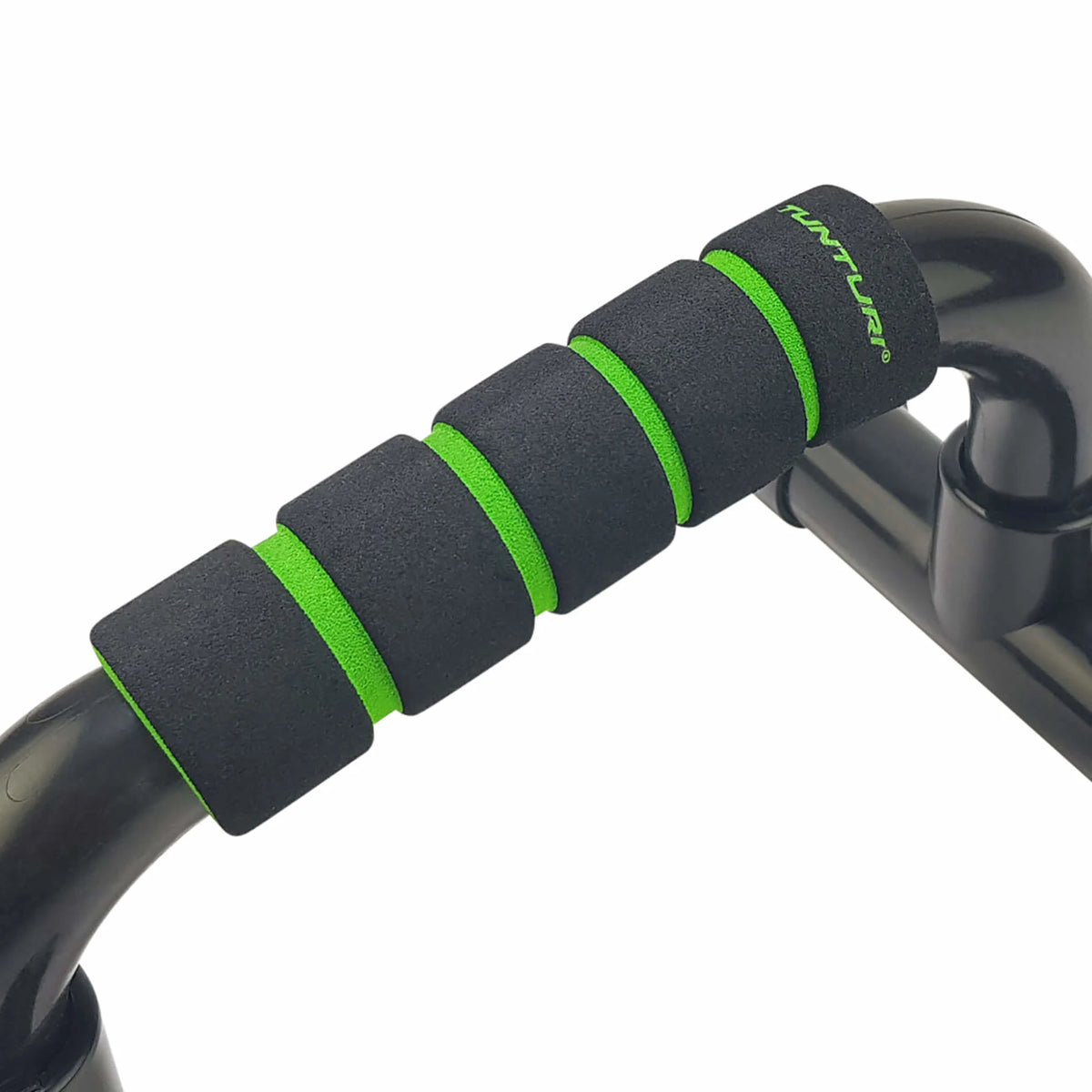 Punnerrusteline TUNTURI Push Up Bar PVC, musta-vihreä