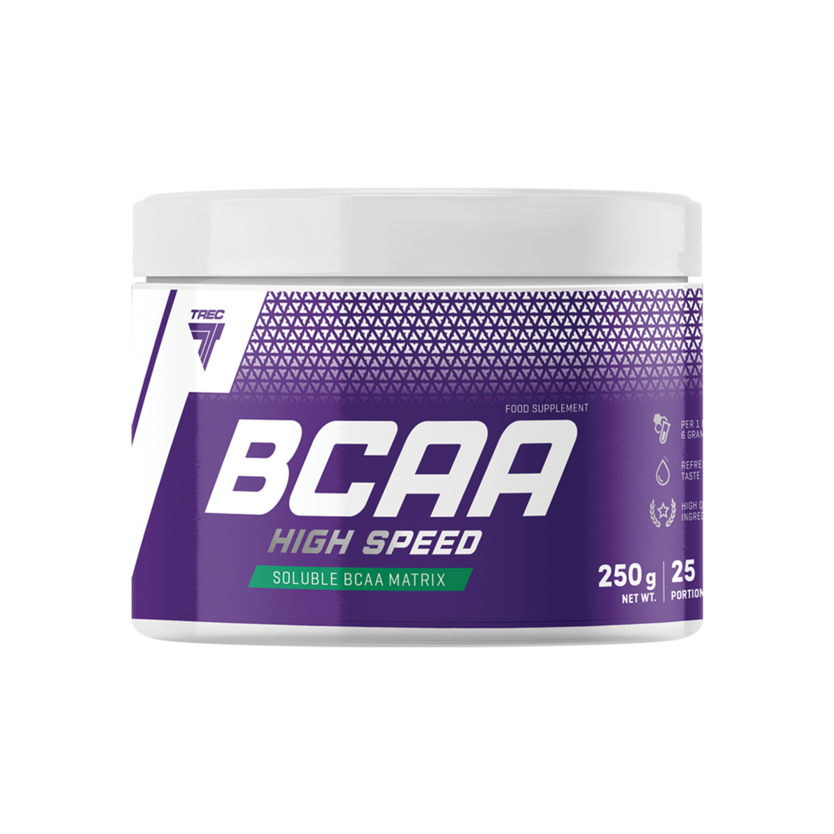 Nopeasti imeytyvä aminohappo TREC BCAA HIGH SPEED CITRUS 250 g