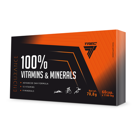 Mineralikompleksi TREC 100% VITAMINS & MINERALS 60 kapselia