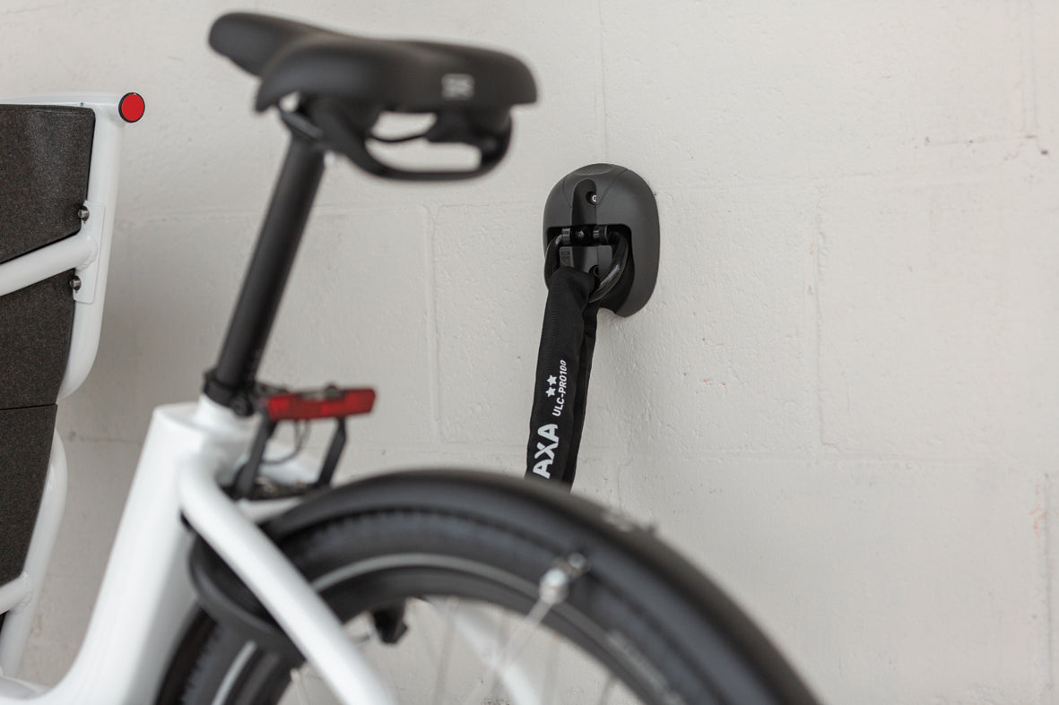 Golv-/väggankare för cykelförvaring AXA WALL/FLOOR ANCHOR 4*/14MM GRAY/CARD