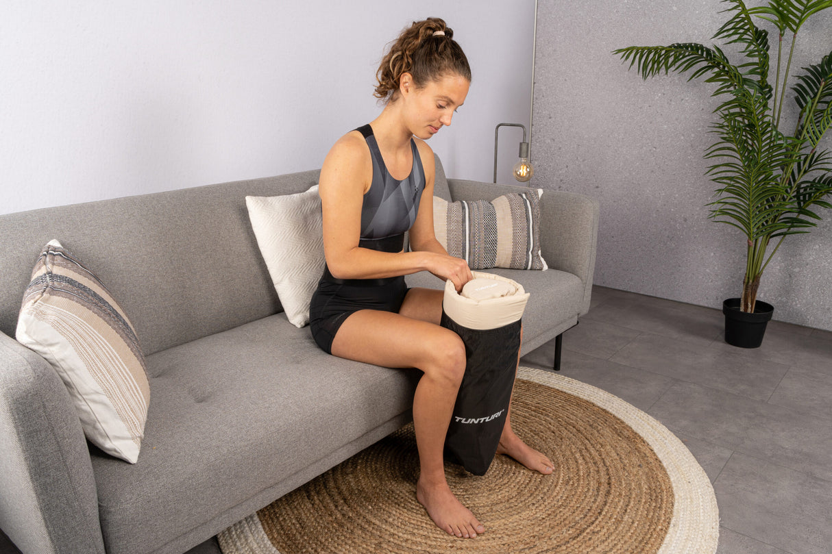 Point massage matta och kudde Tunturi Akupressurmadrass och kudde, Beige