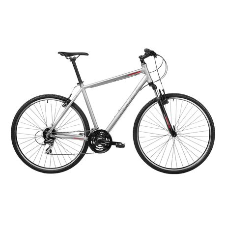 Grå ROMET Orkan 2 M cykel i sidovy