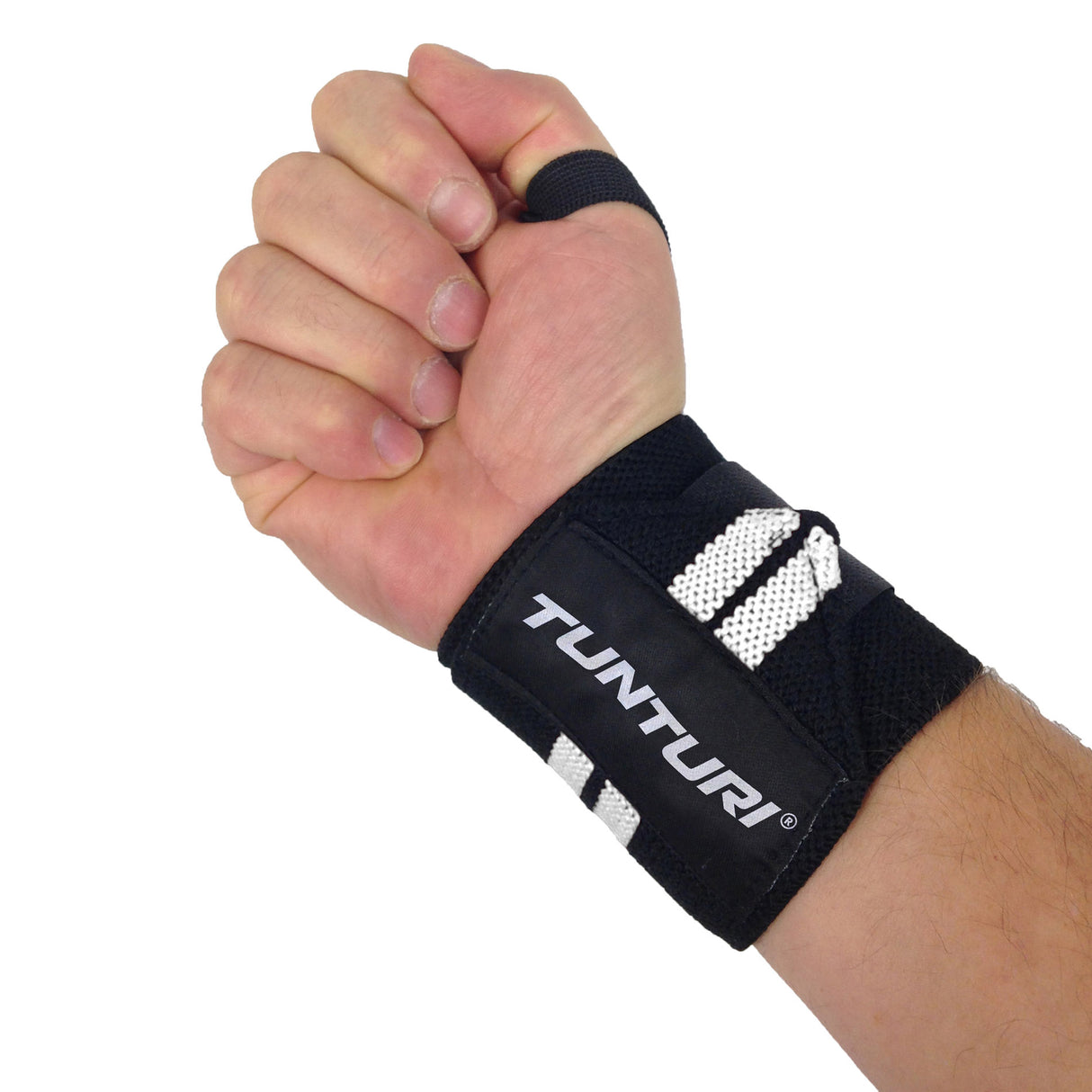TUNTURI Wrist Wraps, white