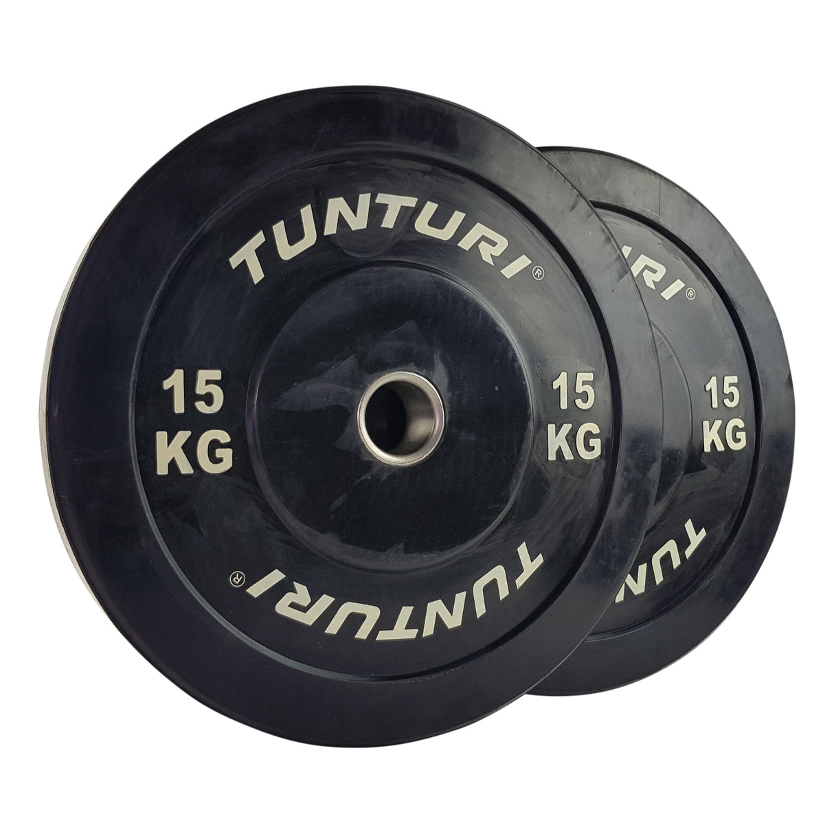 Viktplatta TUNTURI Training Bumper Plate, 50 mm, 15 kg