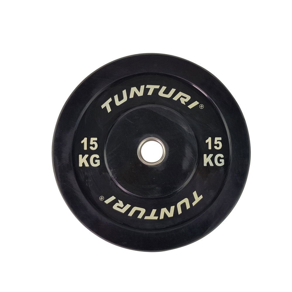 Viktplatta TUNTURI Training Bumper Plate, 50 mm, 15 kg