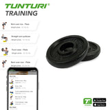 Levypainot TUNTURI Plates Black, 30 mm, 0.5kg