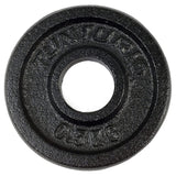 Levypainot TUNTURI Plates Black, 30 mm, 0.5kg