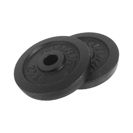 Painolevyt TUNTURI Levyt Musta, 30 mm, 2,5 kg