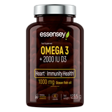 Rasvahappo TREC ESSENSEY OMEGA 3 + 2000 IE D3 90 kapselia