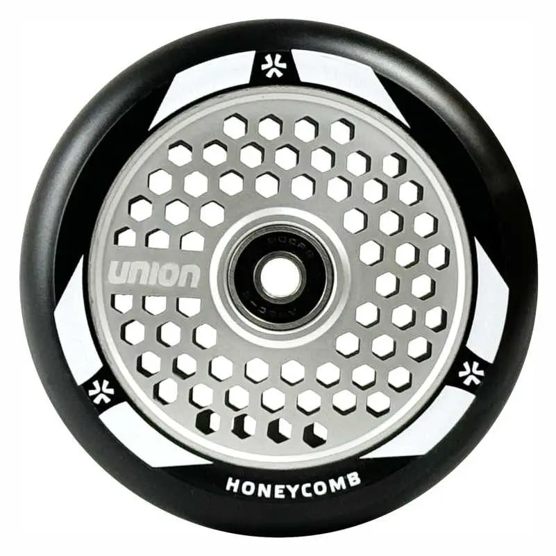 Potkulautapyörä UNION Honeycomb Pro Scooter Wheel 110mm, musta/hopea