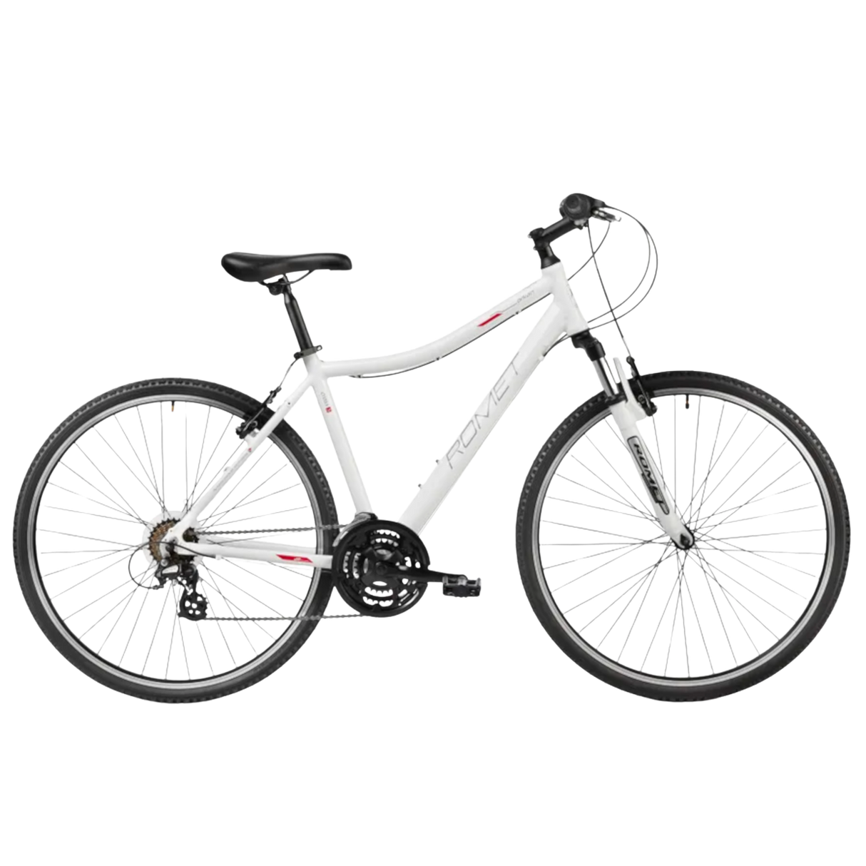 Damcykel ROMET Orkan D, vit-lila