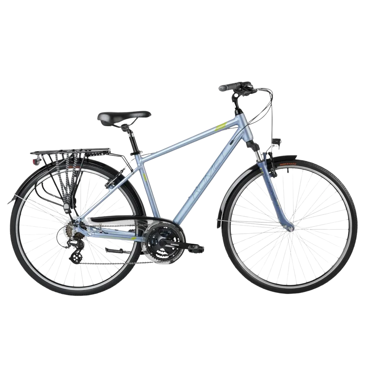 Grågrön ROMET Wagant 0 hybridcykel i sidovy