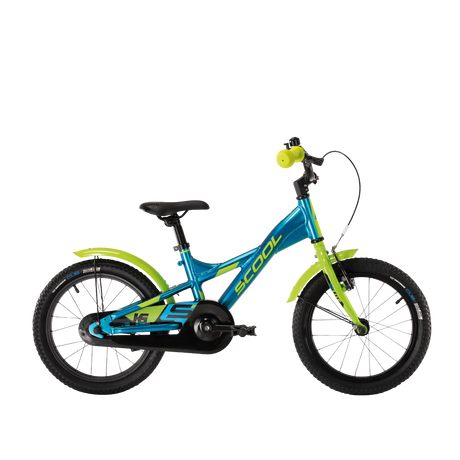 Lastenpyörä S´COOL XXlite, 16" sininen/vihreä