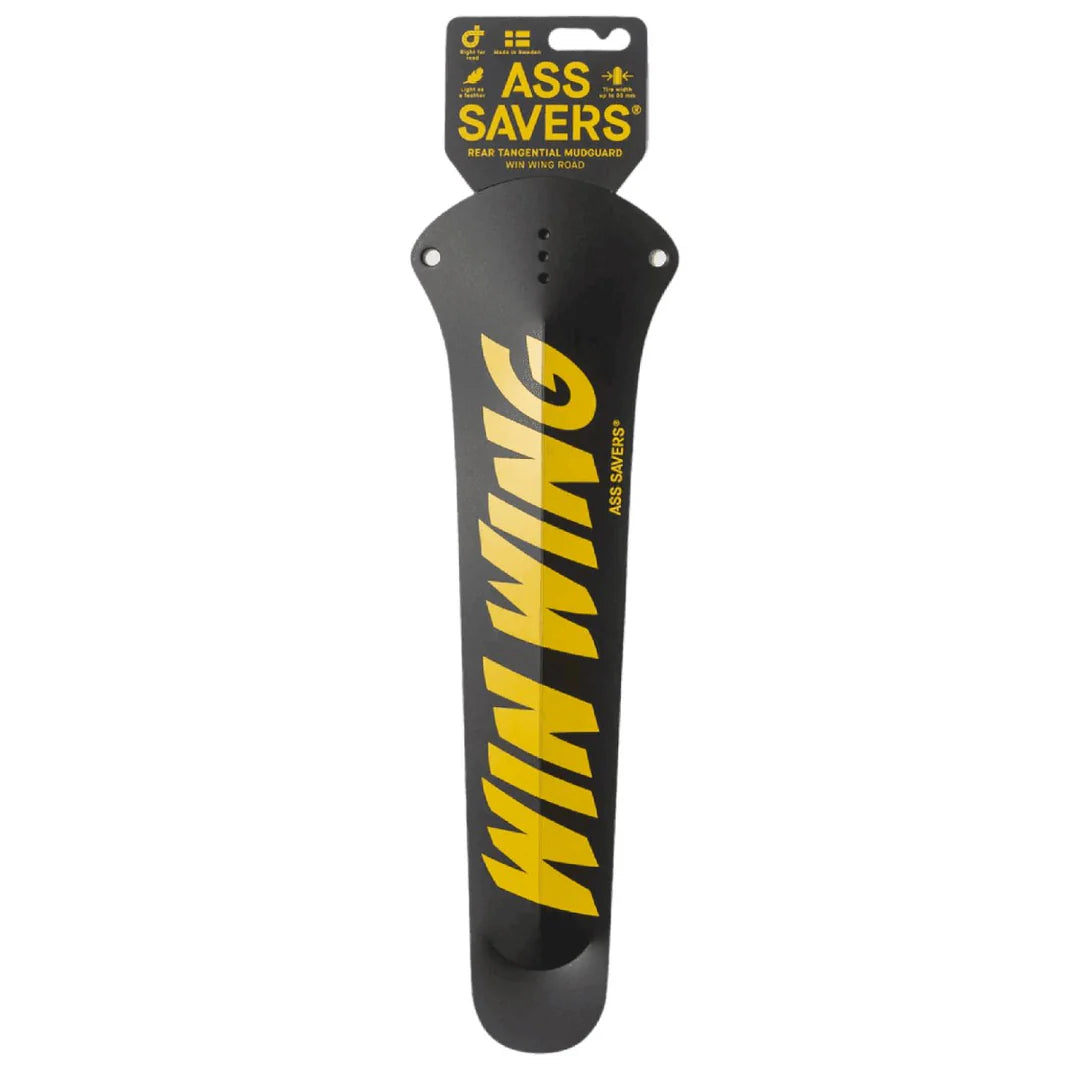 Bakskärm ASS SAVERS Win Wing Road Logo