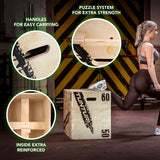 Träningsbox TUNTURI Plyo Box Wood 50/60/75cm
