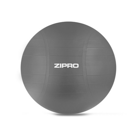 Voimistelupallo ZIPRO Anti-Burst Gymnastics Ball Premium 65cm, harmaa