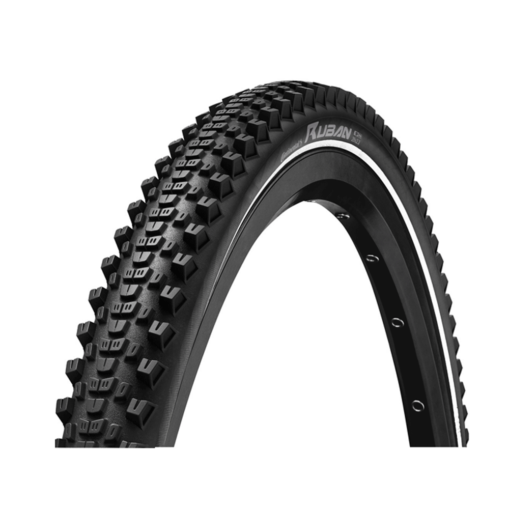 Yttre gummi CONTINENTAL Ruban däck 27,5x2,10 Svart Stål 730g