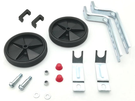 Stödhjul 12-20", svart plast