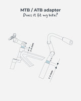Runkokiinnike lastenistuimelle (etu) URBAN IKI MTB/ATB Adapter