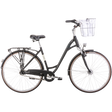 Cykel ROMET Art Deco Lux, med främre korg, svart