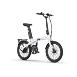 Hopfällbar elcykel ADO Air Carbon PRO, Vit