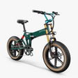 Hopfällbar elcykel FIIDO M1 Pro, grön