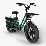 El-lastcykel FIIDO T2 Longtail Cargo, Skogsgrön