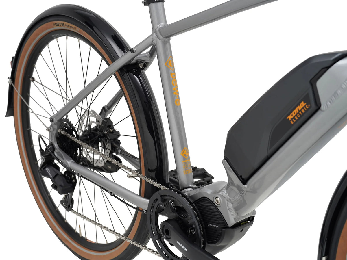 Elcykel KONA Dew-E, Gloss Metallic Dark Faux Raw (Grå)