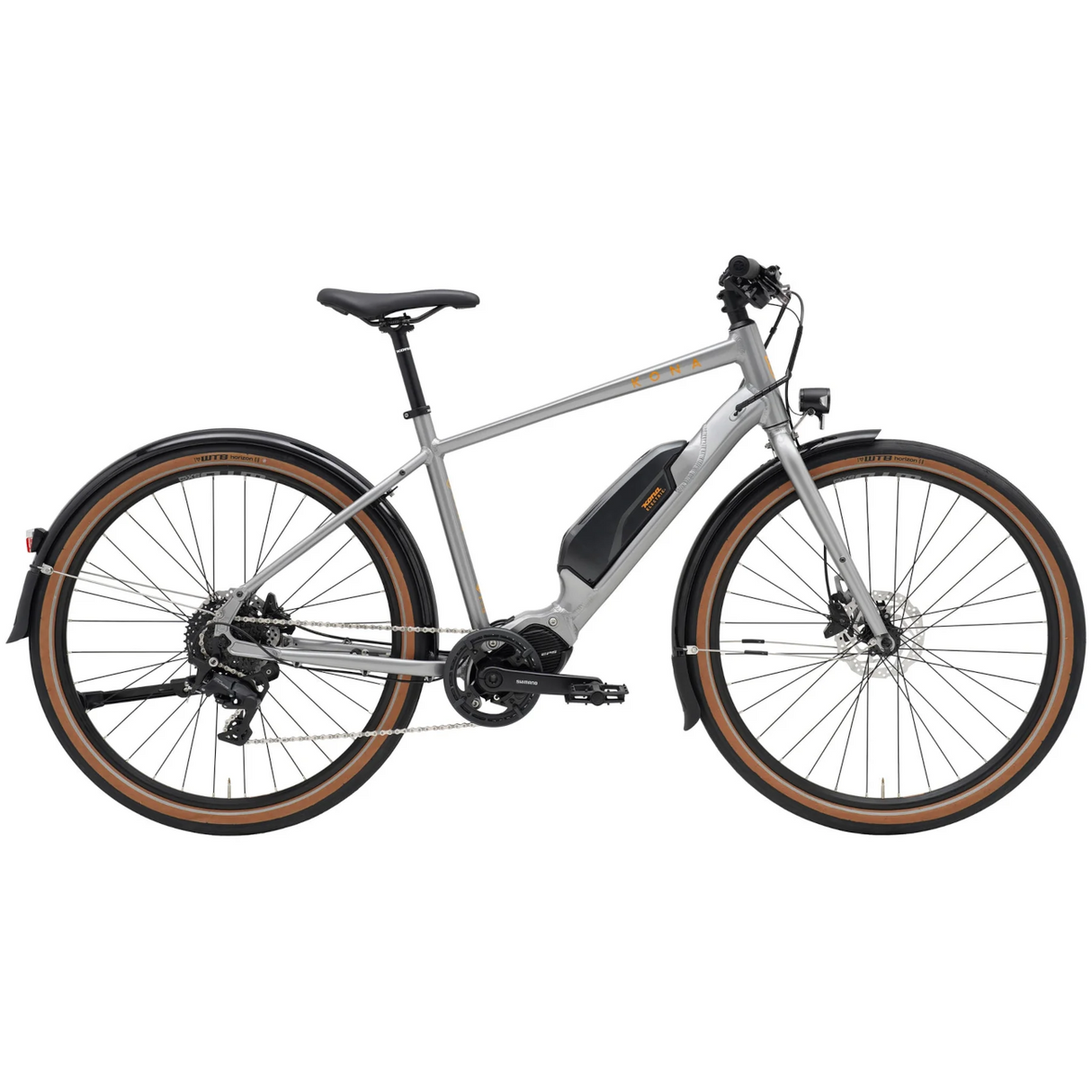 Elcykel KONA Dew-E, Gloss Metallic Dark Faux Raw (Grå)