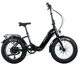 Hopfällbar el-fatbike LEADER FOX Cody 20", Svart