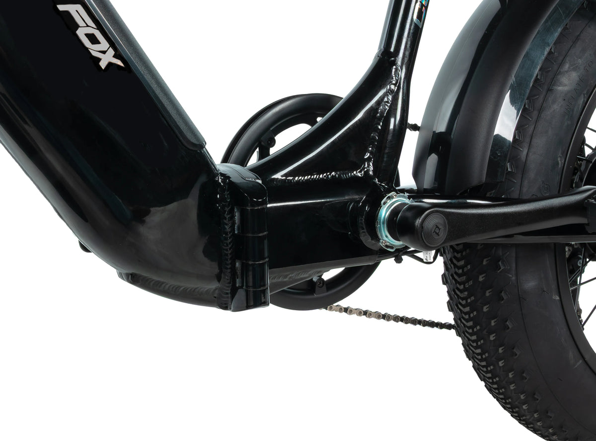 Hopfällbar el-fatbike LEADER FOX Cody 20", Svart