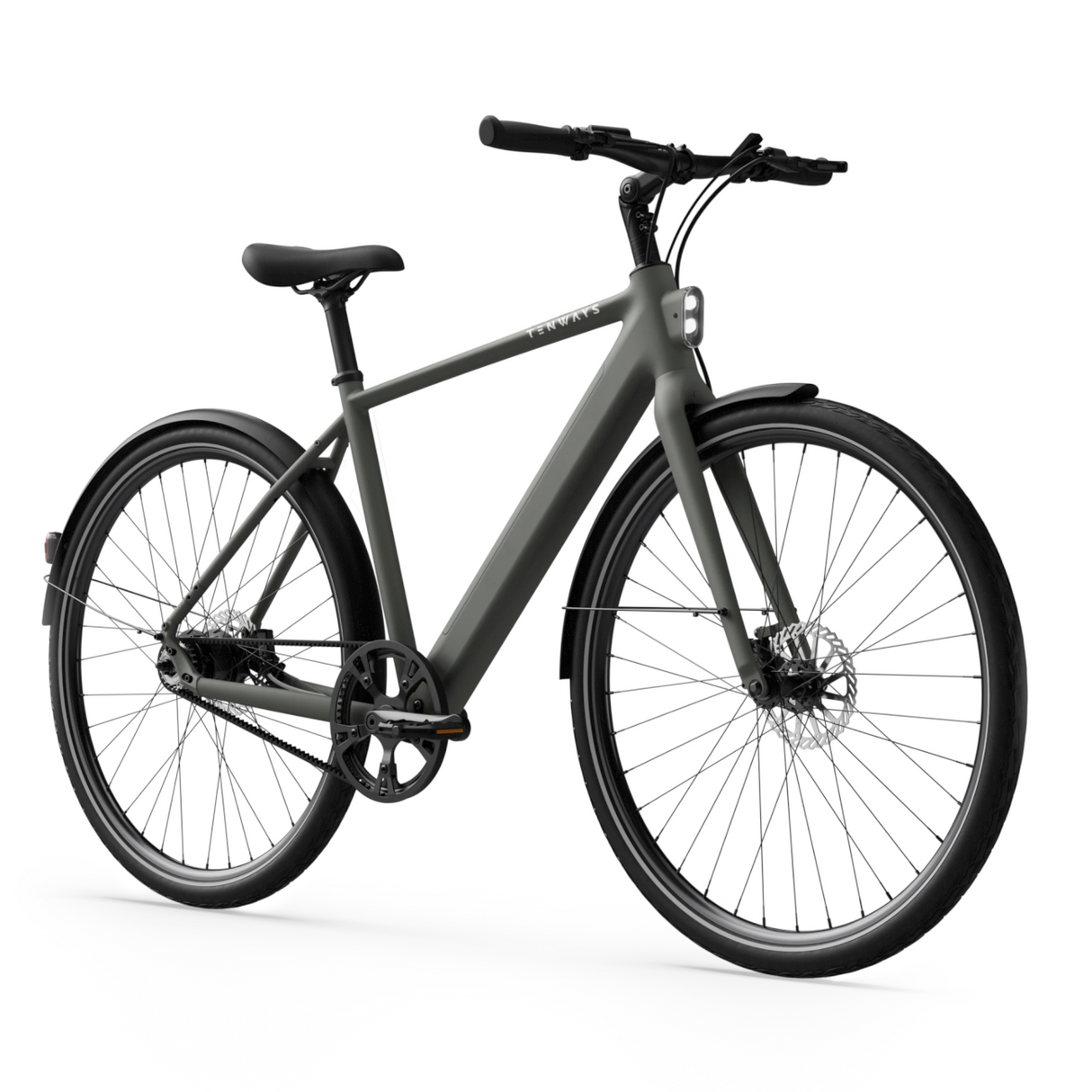 TENWAYS CGO600 Pro elcykel visad från annan vinkel