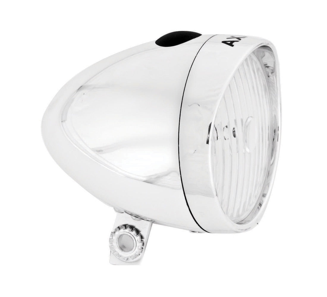 Cykellampa AXA Classic Batteri, silver