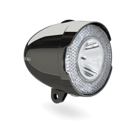 Framlampa AXA 706-B, retro, med batterier, mörkgrå