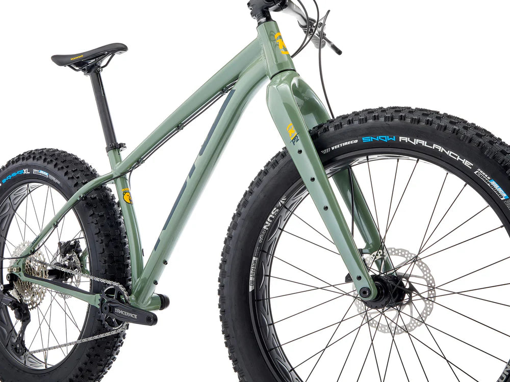 Fatbike KONA Woo, 26" Gloss Metallic (Vihreä)