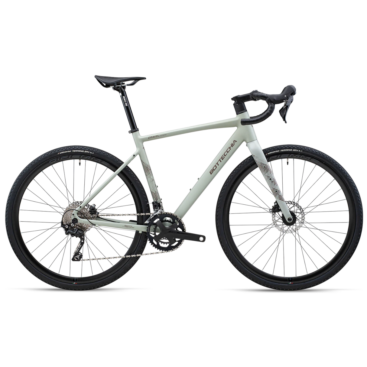 Gravelpyörä BOTTECCHIA Gravel Monster - GRX610 12s - C48 Grigio Opaco