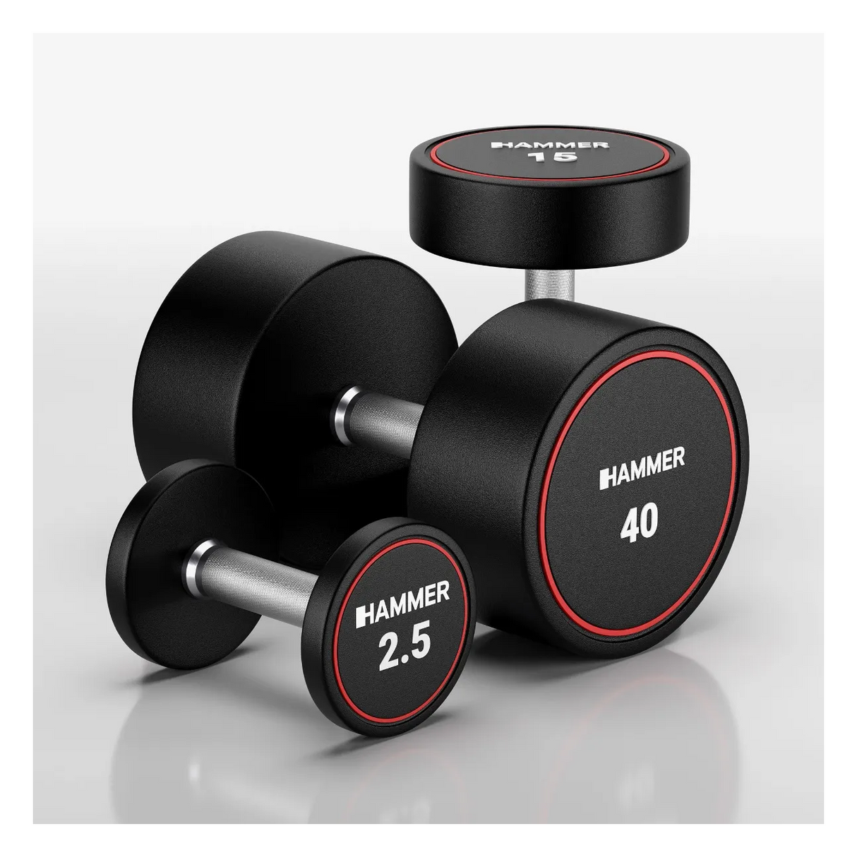 Hantel HAMMER Compact Dumbbell PU 37,5 kg