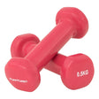 Hantlar TUNTURI Vinylhantlar 2 x 0,5 kg, rosa
