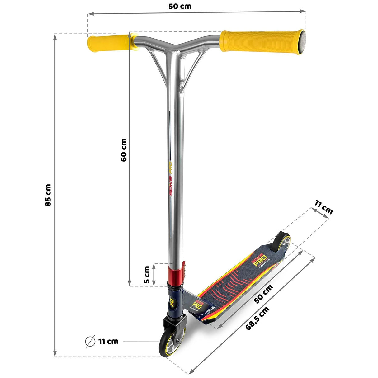 Stuntsparkcykel SOKE PRO, lila-röd