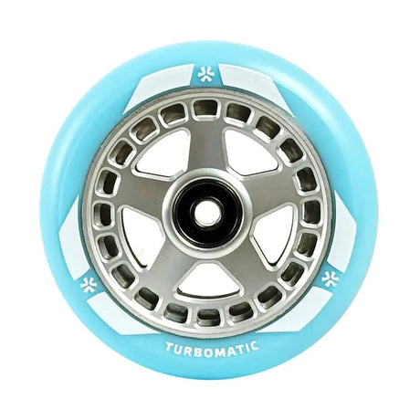 Union Turbomatic V2 Pro Scooter Wheel 110mm Blue/Silver - Skootterin rengas