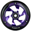 Hjul till sparkcykel UNION Classic V2 Pro Scooter Wheel 110mm, svart/polerad lila